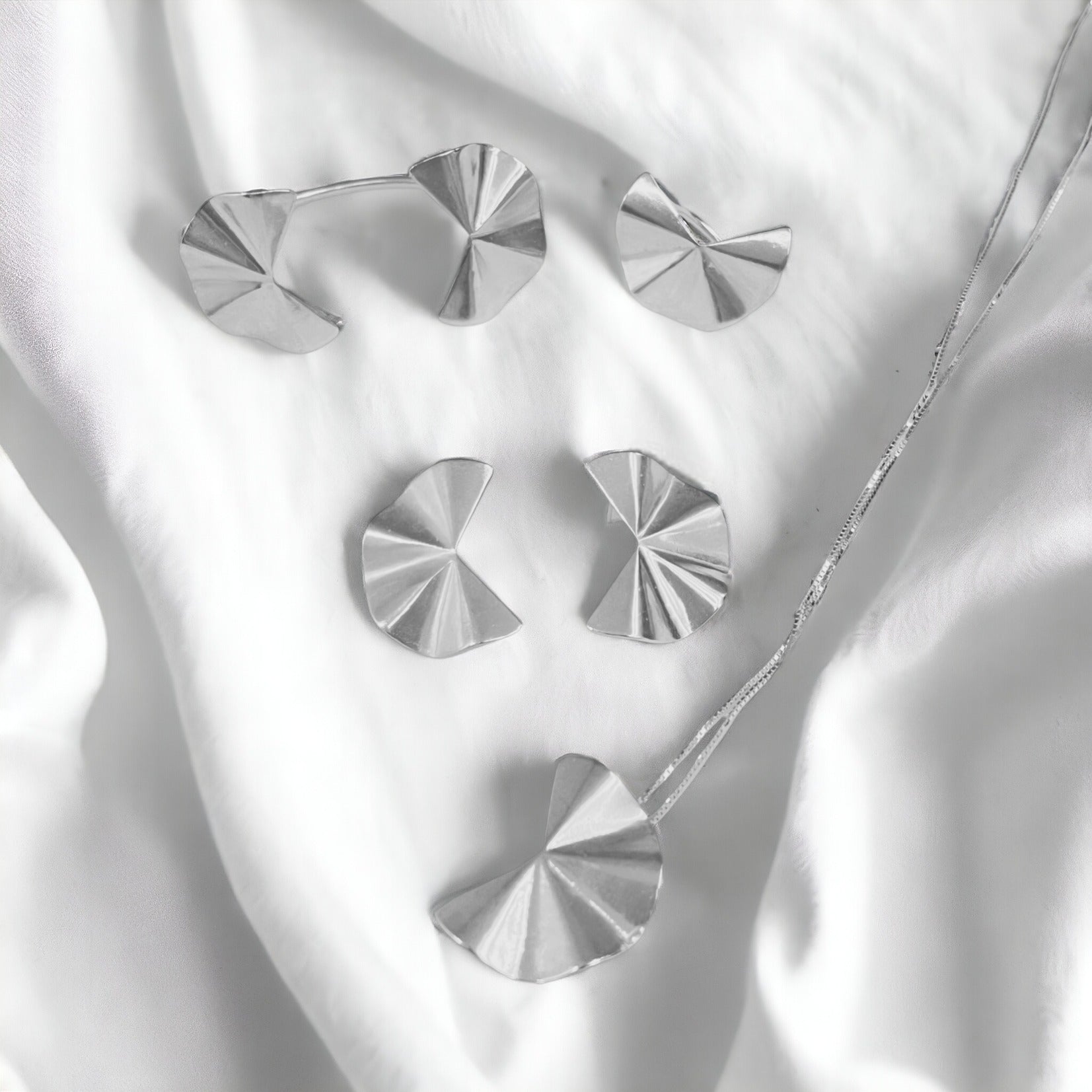 Anel Folha orgânico prata 980 Coleção Folha – Fortes Jewellery