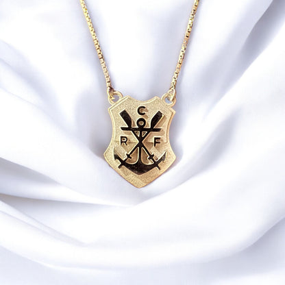 Pingente Flamengo Náutico escudo prata 950 ouro 18k – Fortes Jewellery