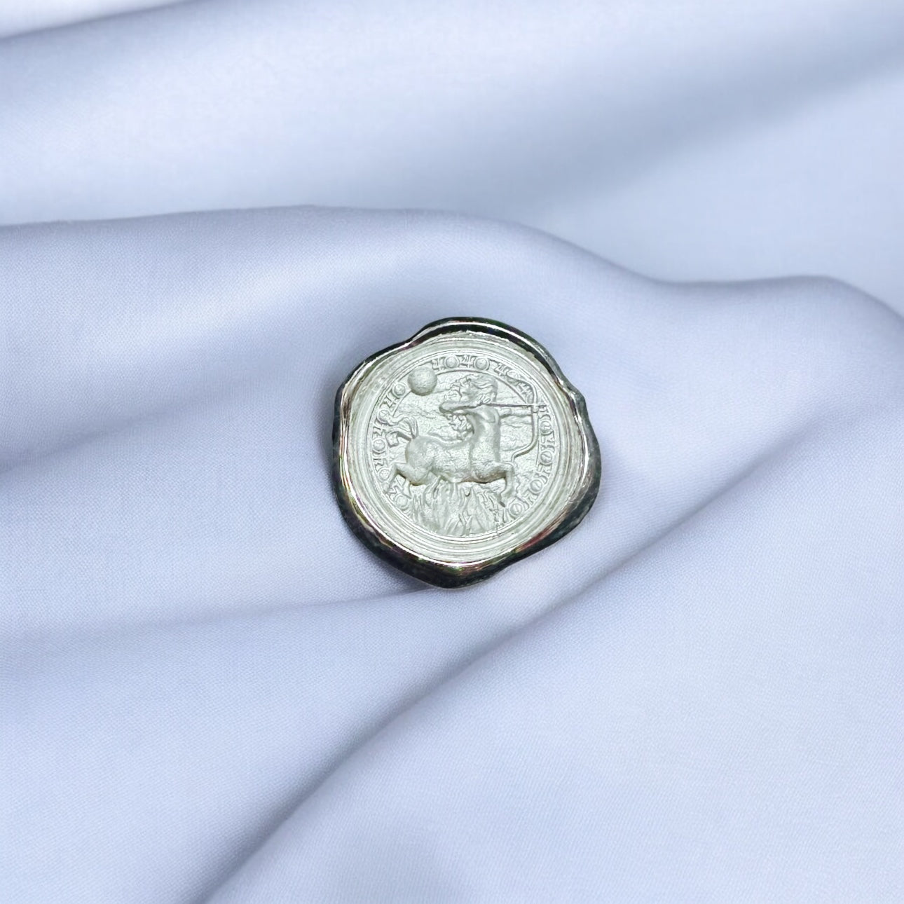 Medalha Sagitário signo prata 980 artesanal – Fortes Jewellery