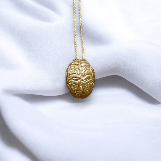 Pingente Cérebro irreverente prata 980 ouro 18k – Fortes Jewellery