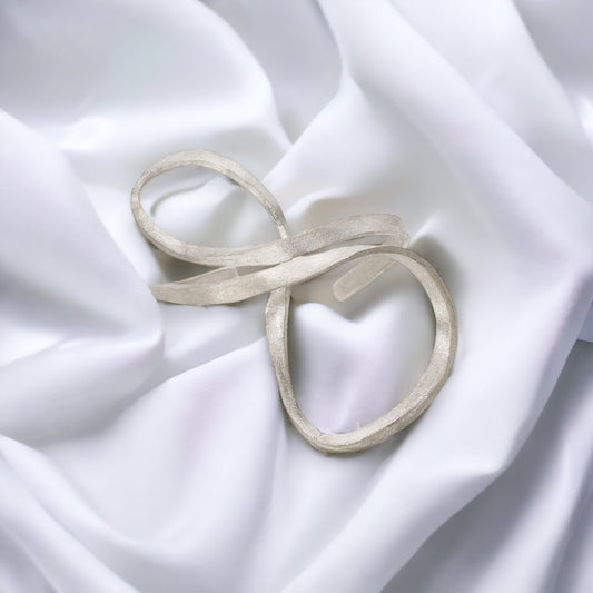 Pulseira Contornos diamantada prata 980 artesanal – Fortes Jewellery