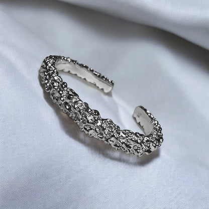 Pulseira Lava formas orgânicas prata 980 ouro 18k – Fortes Jewellery