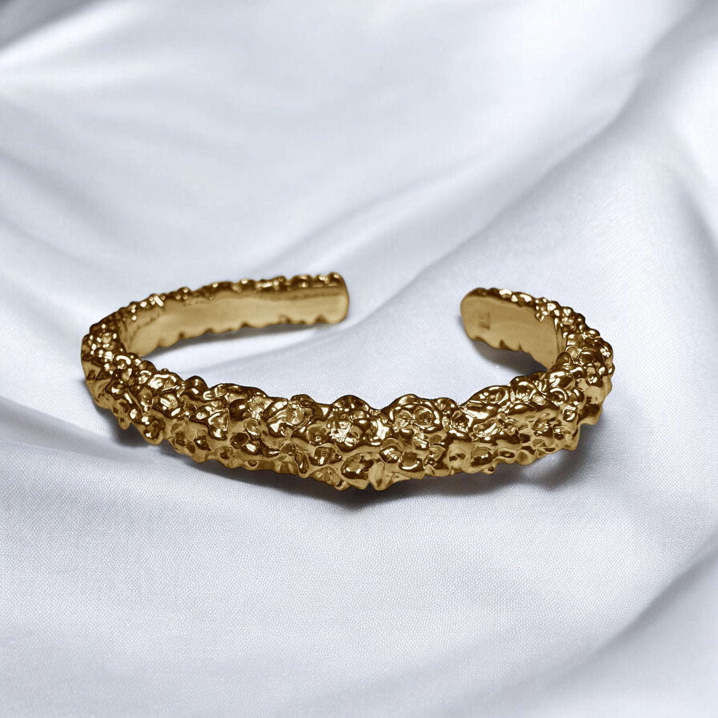 Pulseira Lava formas orgânicas prata 980 ouro 18k – Fortes Jewellery