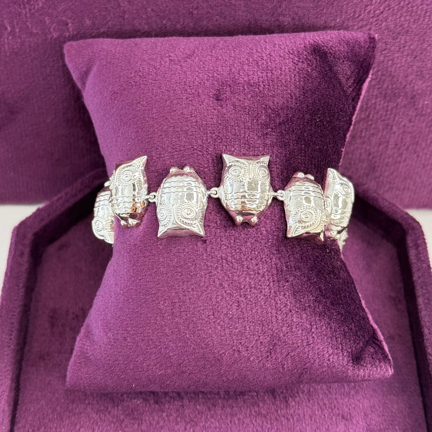 Pulseira Corujas sabedoria prata 980 artesanal – Fortes Jewellery
