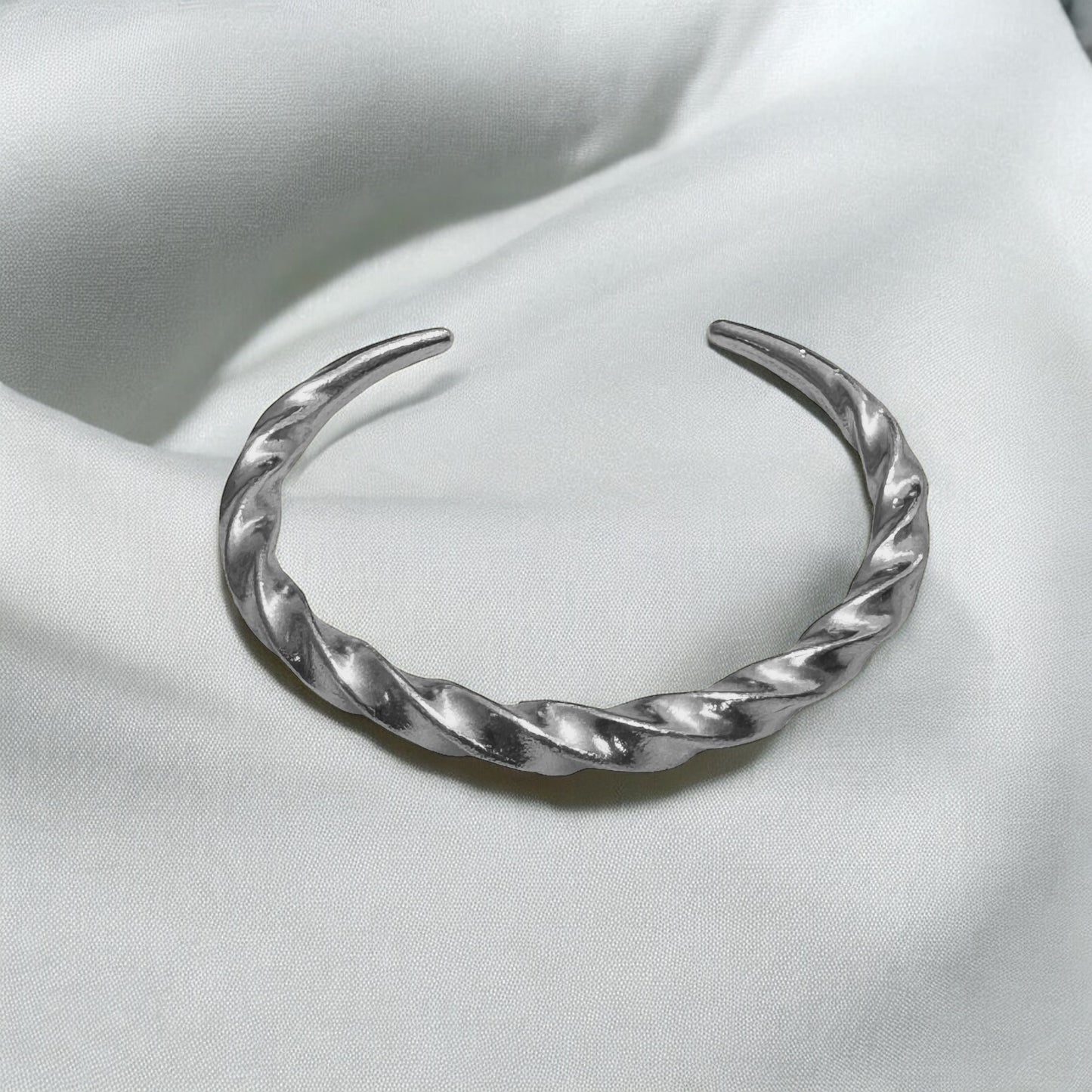 Pulseira Twist torcida prata 980 ouro 18k – Fortes Jewellery