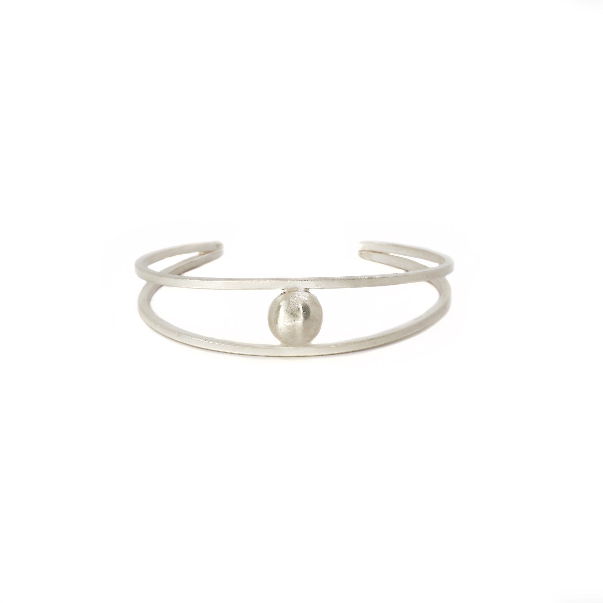 Pulseira Órbita esfera geométrica prata 980 – Fortes Jewellery