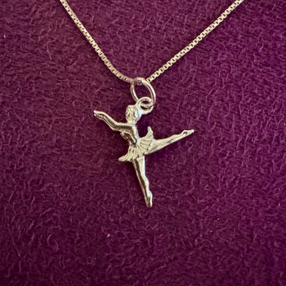 Pingente Bailarina escultura prata 980 – Fortes Jewellery