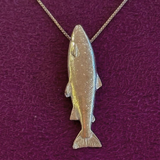Pingente Peixe mar prata 980 ouro 18k – Fortes Jewellery